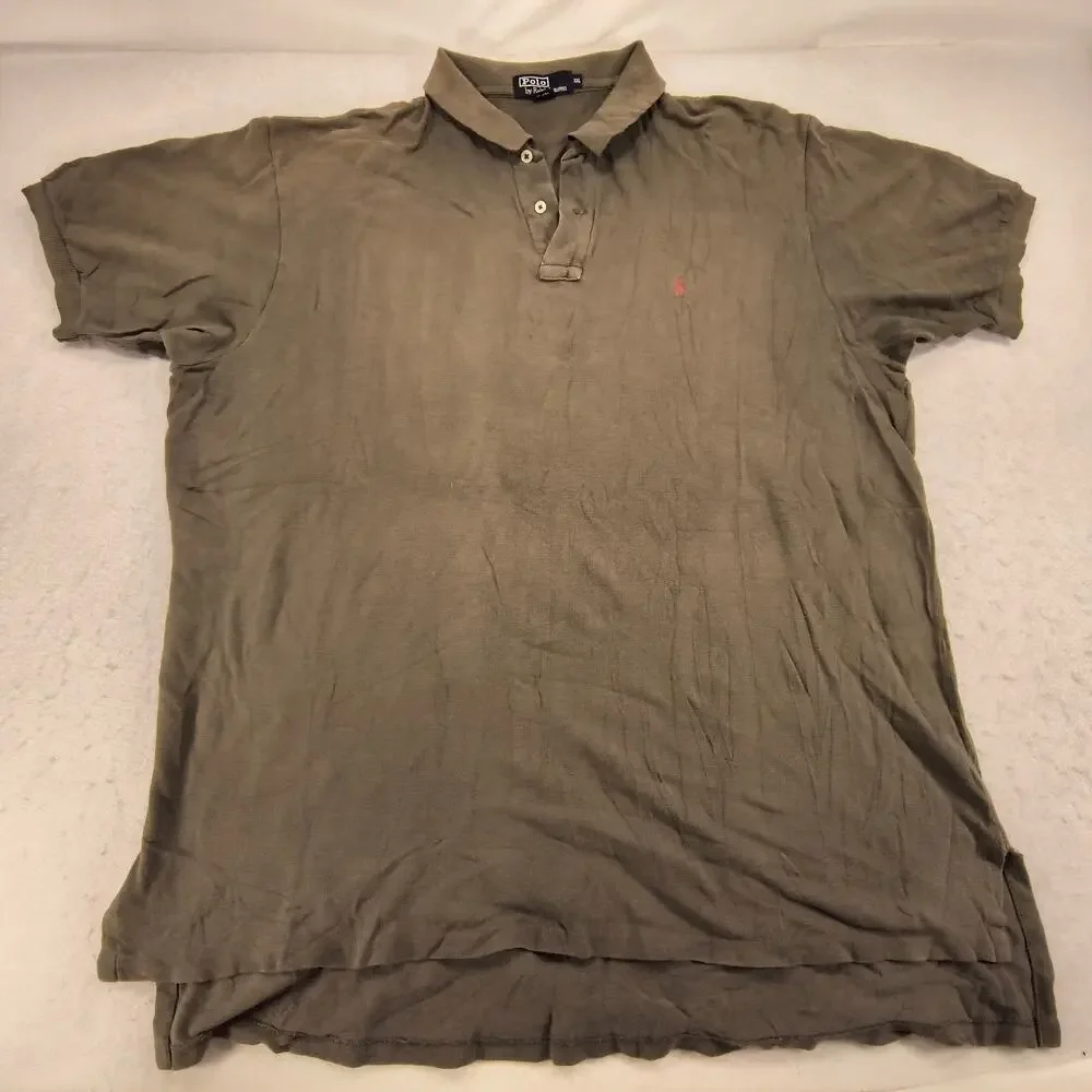Polo by Ralph Lauren Short Sleeve Collared Polo Shirt Mens Size 2XL Olive Green